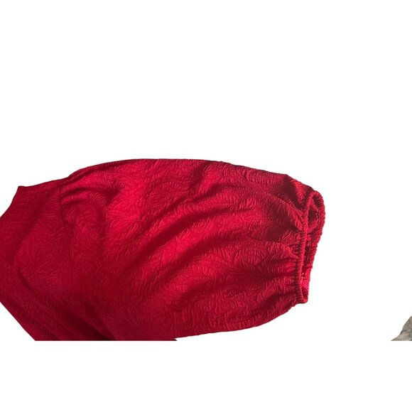 Women’s Plus Size Dress Red Layered Tiered 4X Ava & Viv 3/4 Sleeve Balloon VGC - Picture 10 of 13